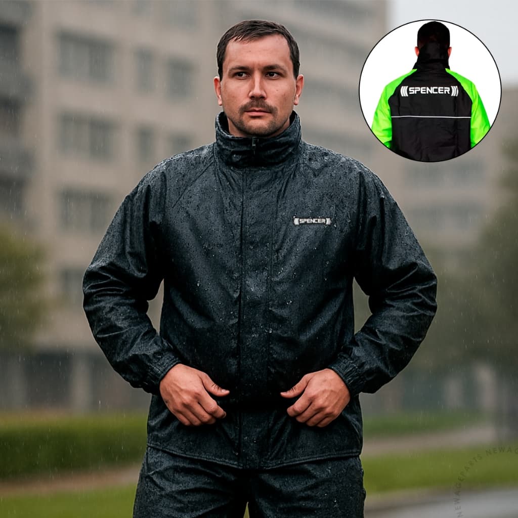 Conjunto Capa De Chuva Impermeável Motoboy Corta Vento Unissex Calça Jaqueta Motoqueiro Nylon