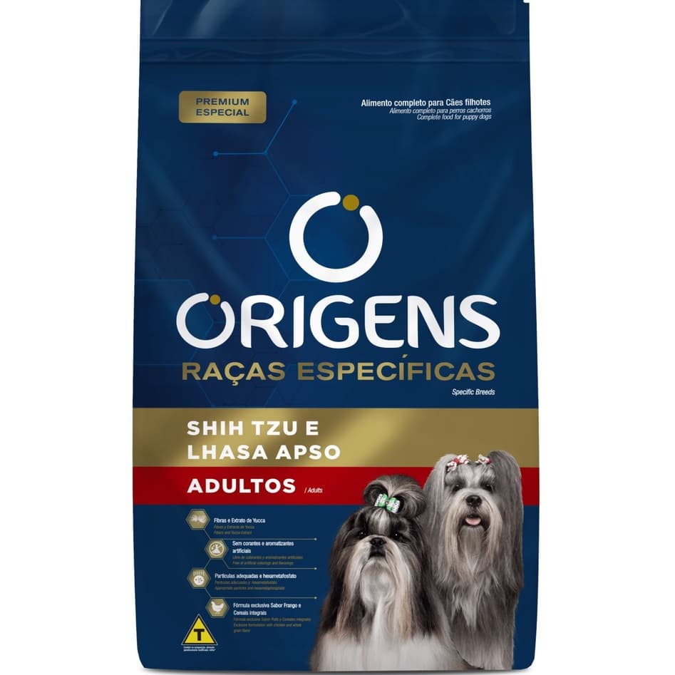 Ração Origens Cães Adultos Raças Específicas Shih Tzu e Lhasa Apso 10,1kg