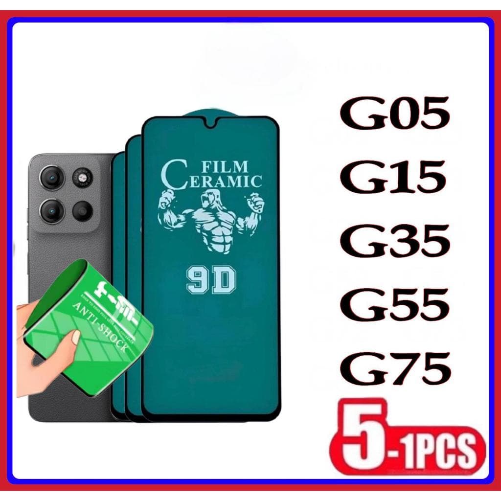 Película Cerâmica 9D 3D Motorola Gel Hidrogel Flexível G05 G15 G35 G55 G75