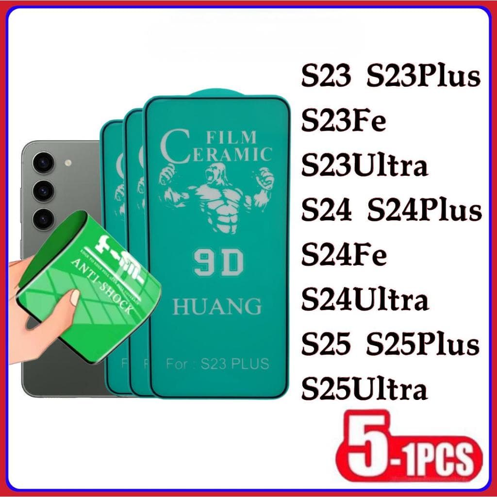 Película Cerâmica 9D 3D Samsung Gel Hidrogel Flexível S23 S23PLUS S23FE S24 S24PLUS S24fe S25 S25Plus S25Ultra