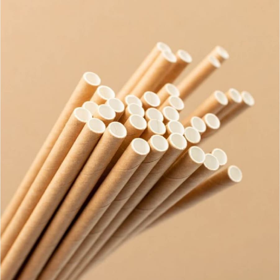 Kit 50 Canudos de Papel Kraft Biodegradáveis: Sustentabilidade e Qualidade para o Dia a Dia Festas Casamentos Empresa