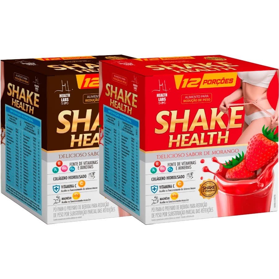 Kit 2x Shake Health - Substituto de Refeições - 240g Cada (480g Total) - Health Labs