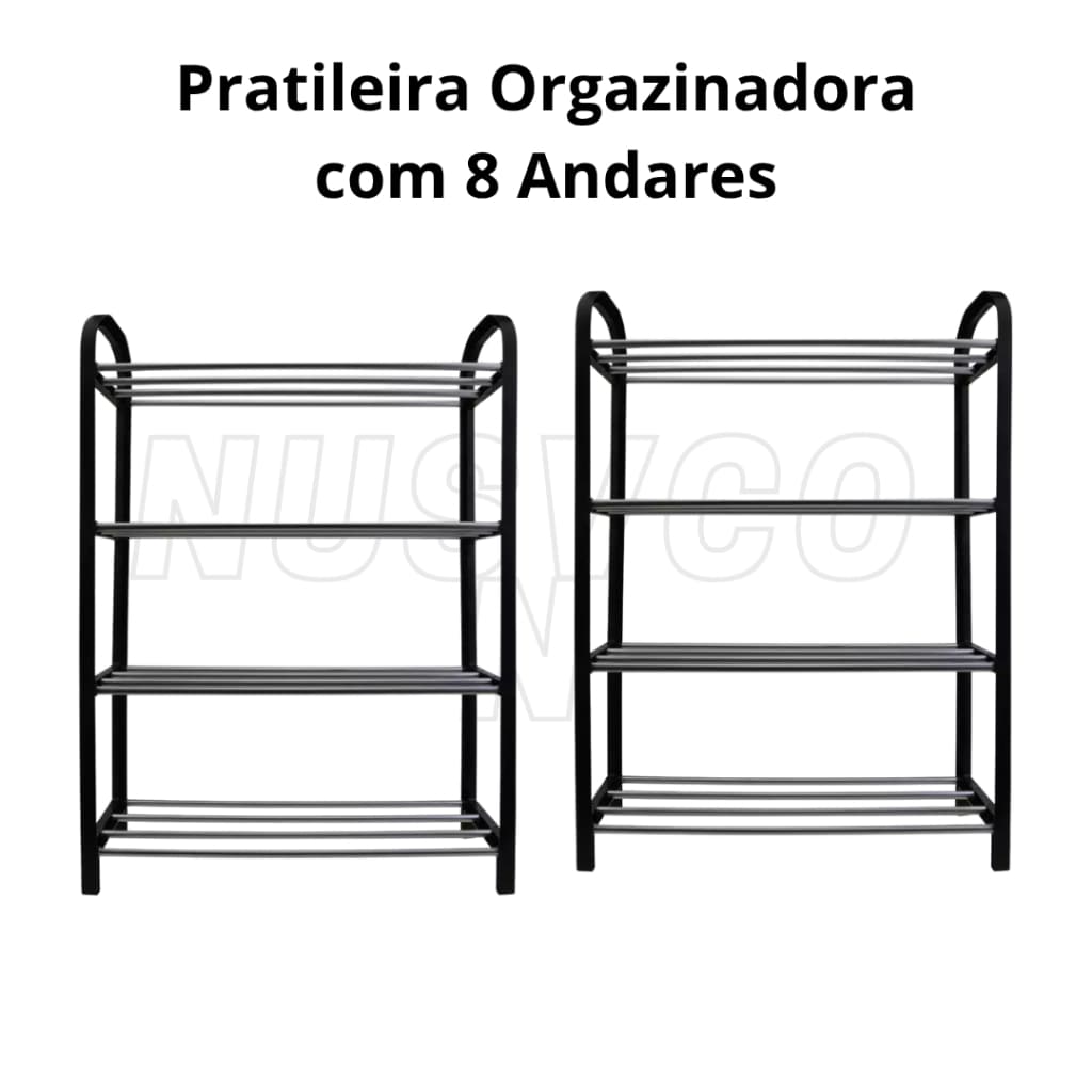 Kit Até 2 Sapateira Multiuso de 4 Andares para Decoração