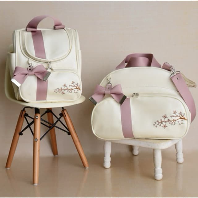 Kit Bolsa Maternidade 2 Peças Mochila 2 em 1 Mamae Bebe Bolsas Bebê