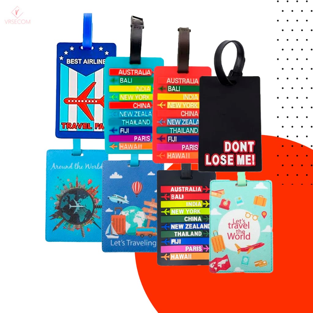 1 Tag de Silicone Premium p/ Malas e Mochilas Etiqueta de Bagagem - Produto Original