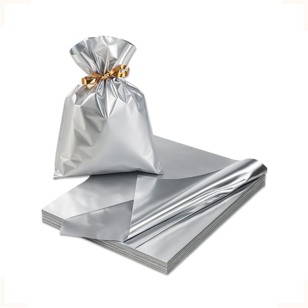 Embalagem Saco Para Presente Metalizado 25x37 Kits de 25 a 100 Un