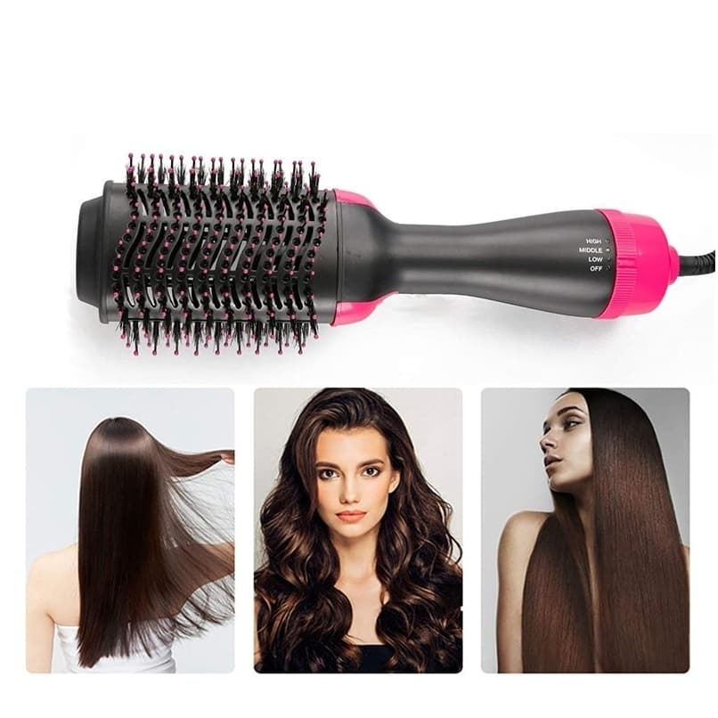 Escova 2 em 1 Alisadora e Secadora Com Cabo Hair Styler 110V/220V