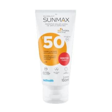 Protetor Solar Sunmax Sensitive Fps 50 Corporal Pele Sensível 160ml