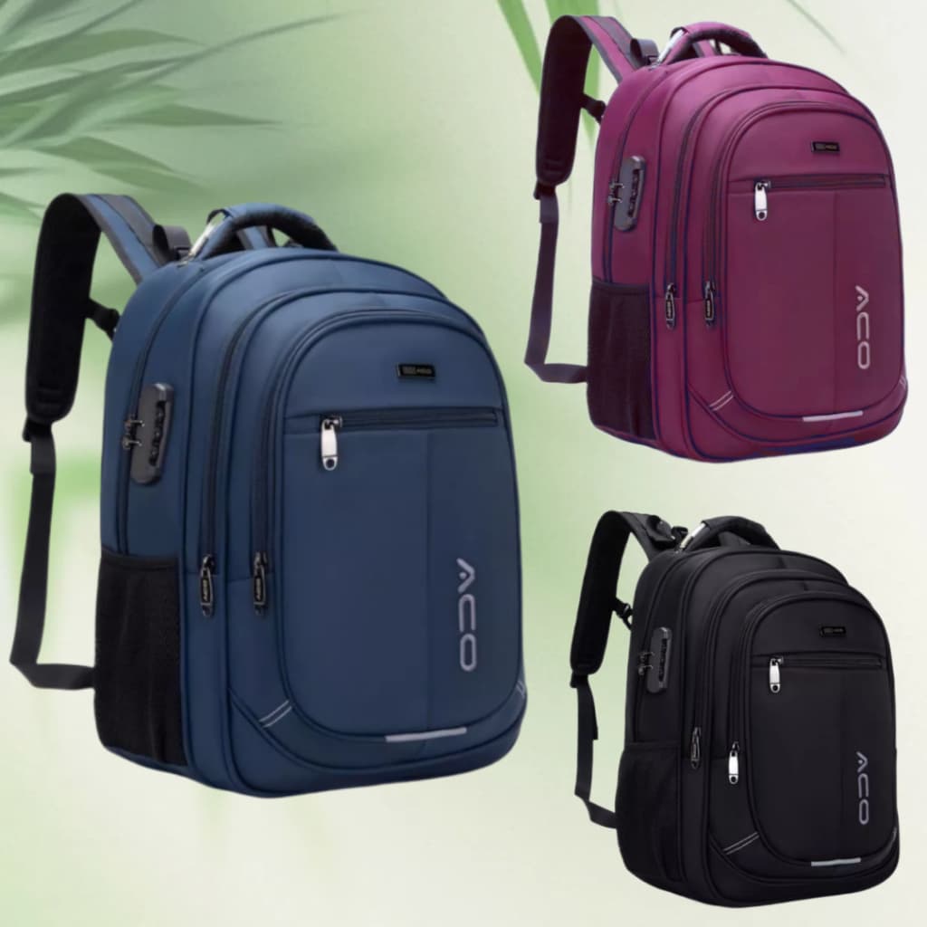 2026 Nova Mochila Notebook Unissex Resistente Reforçada - Acompanha 1 Capa de Chuva