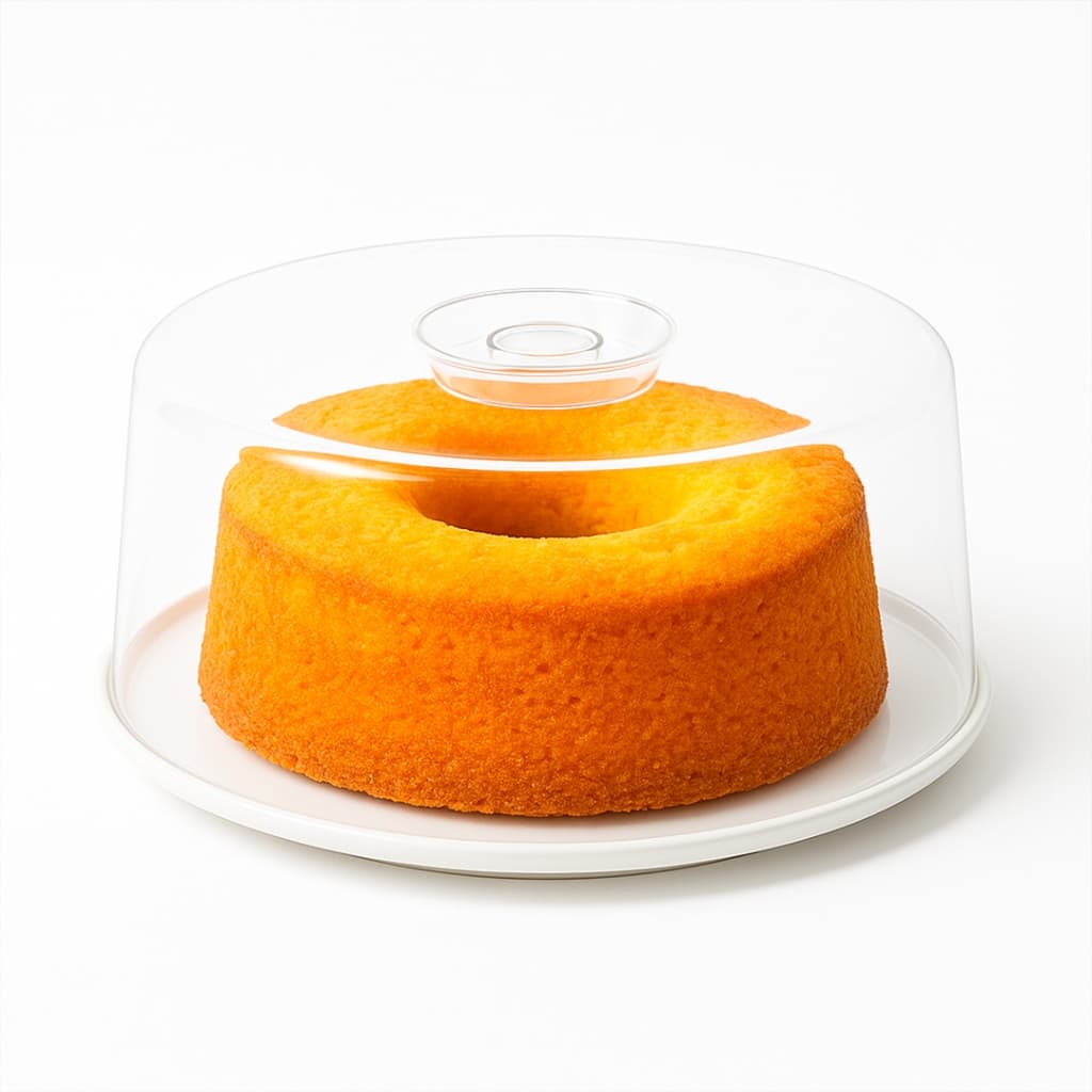 Tampa Para Bolos Acrílica Transparente 26 cm Cozinha - Bhz Store