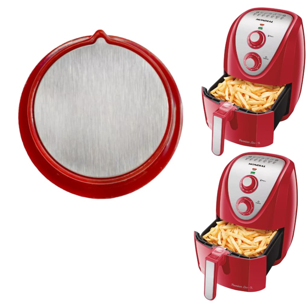Botão Airfryer Mondial Afn40 Afn50 Afn51 Vermelho Original