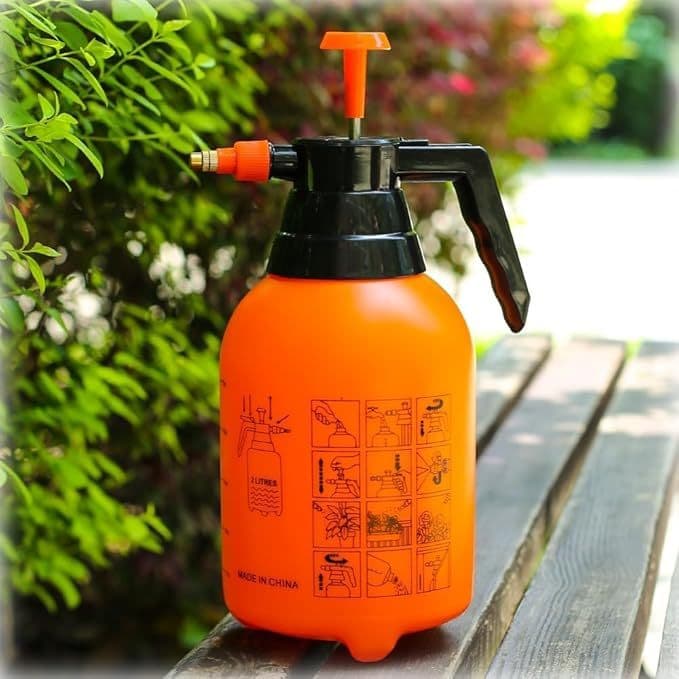 Pulverizador Borrifador Spray Manual de Pressão 2L para Jardim, carro