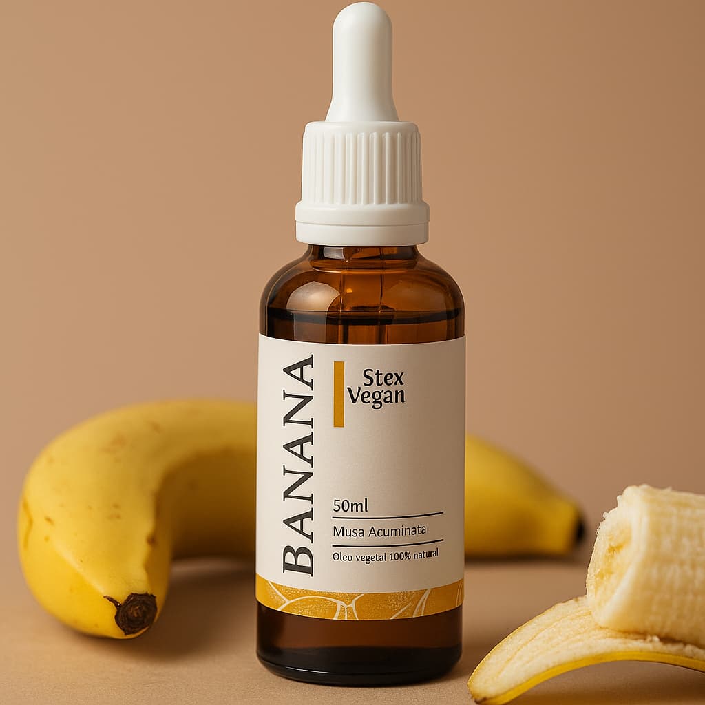 Óleo Vegetal de Banana 100% Puro e Natural 50mL | Hidratação, Nutrição, Rejuvenescimento