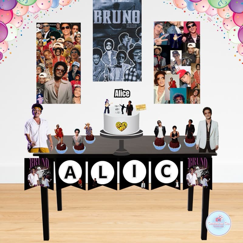 KIT SÓ UM BOLINHO PRATICO BRUNO MARS