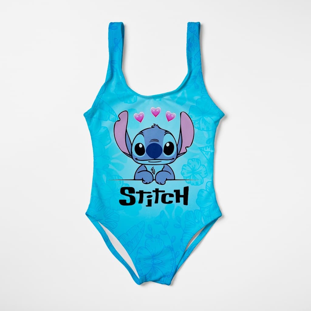 Maiô Infantil Proteção Solar UV50+ Biquíni Menina Juvenil Traje Banho Praia/Piscina/Natação Estampado Desenhos Animados