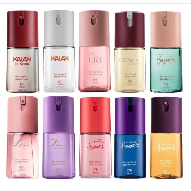 Desodorante Spray Deo Corporal Feminino Natura 100ml - Kaiak fem, Biografia fem, Luna, Humor, Essencial  Frasco ou refil