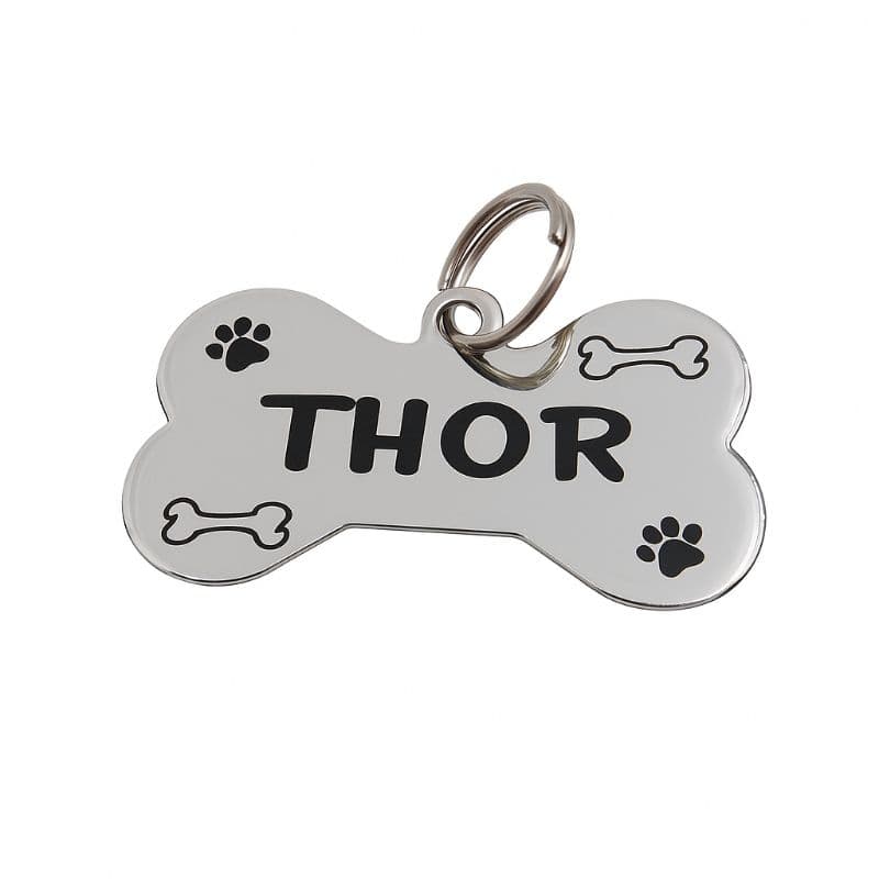 Plaquinha de identificação para cachorros e gatos