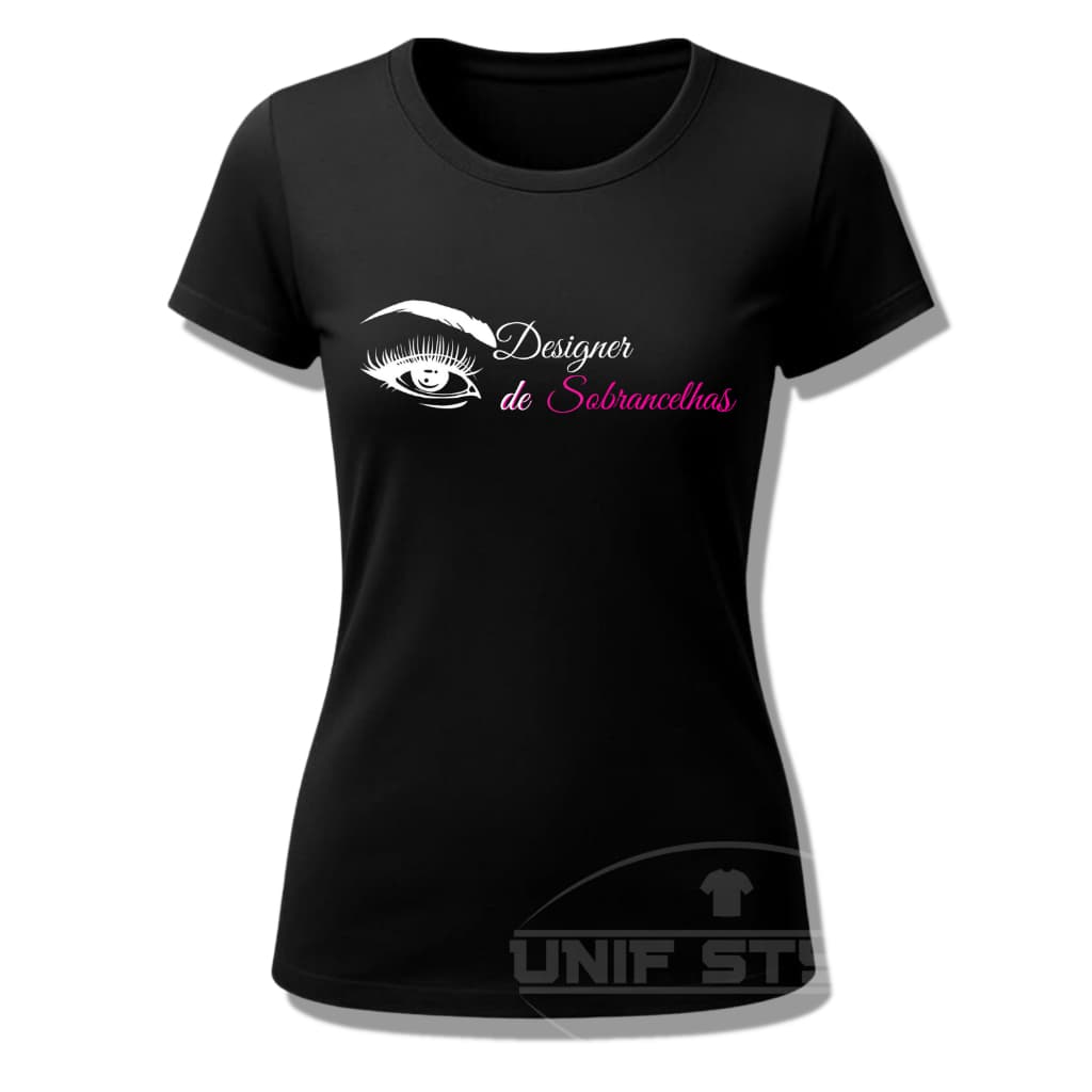 Camisa Camiseta Designer de Sobrancelhas Personalizado Uniforme Profissão