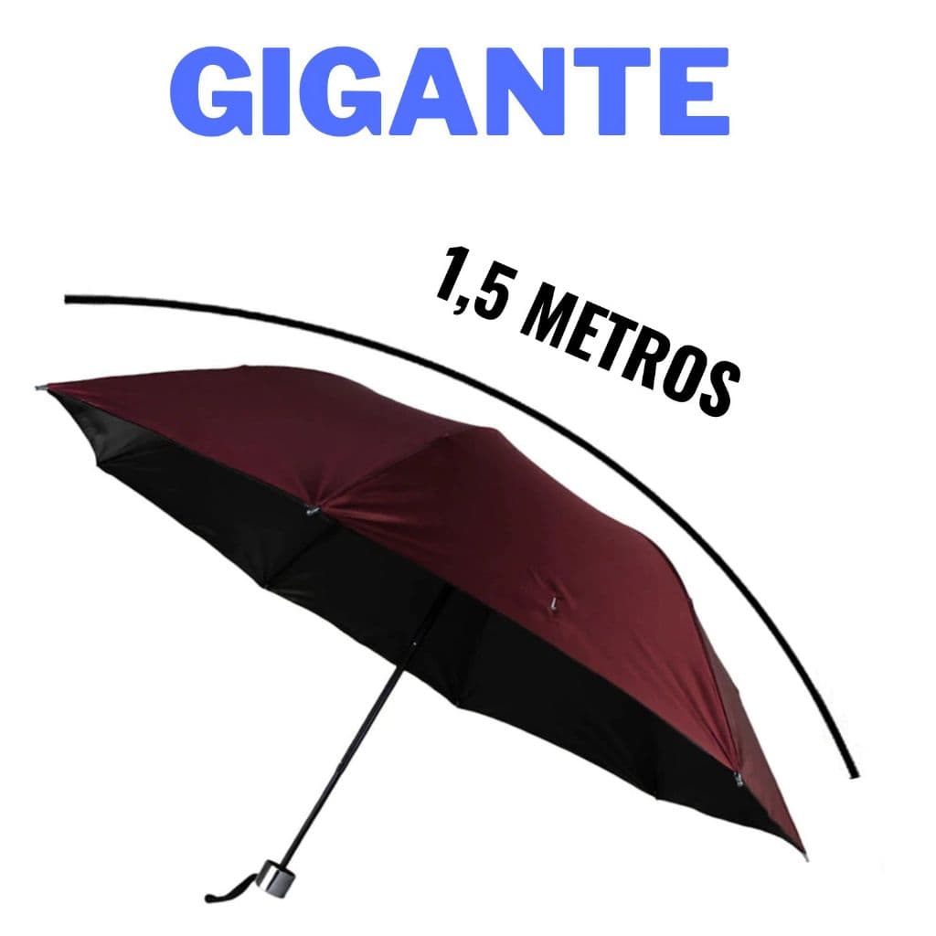 Sombrinha Guarda Chuva GIGANTE 1,5 METROS DOBRÁVEL CABE NA BOLSA Reforçado 8 varetas extra grande