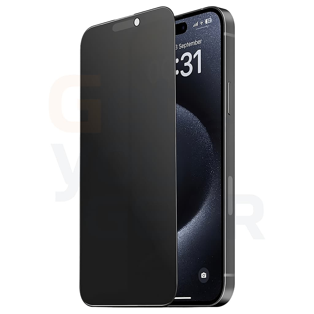Película iPhone Privacidade Fosca Cerâmica Não Quebra 16 15 14 13 X XR 11 Pro 12 XS Pro Max Plus