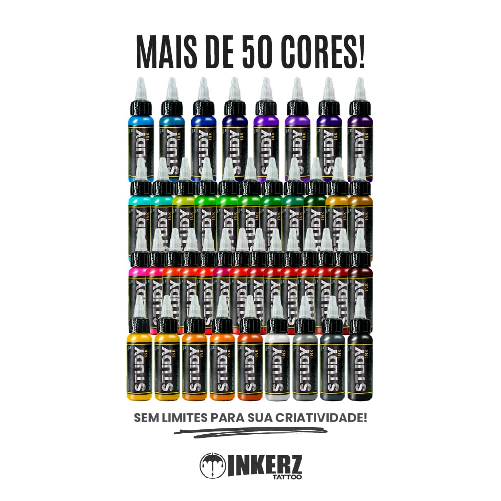Tinta Study Ink 30 Ml Cores Variadas Tattoo Estudos
