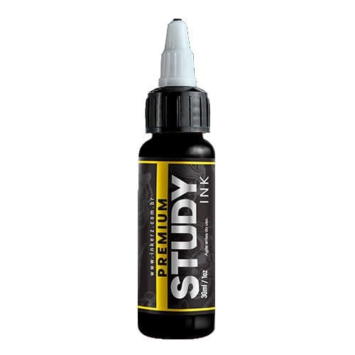 Tinta Study Ink 30 Ml Preto Linha Tattoo Aprendiz