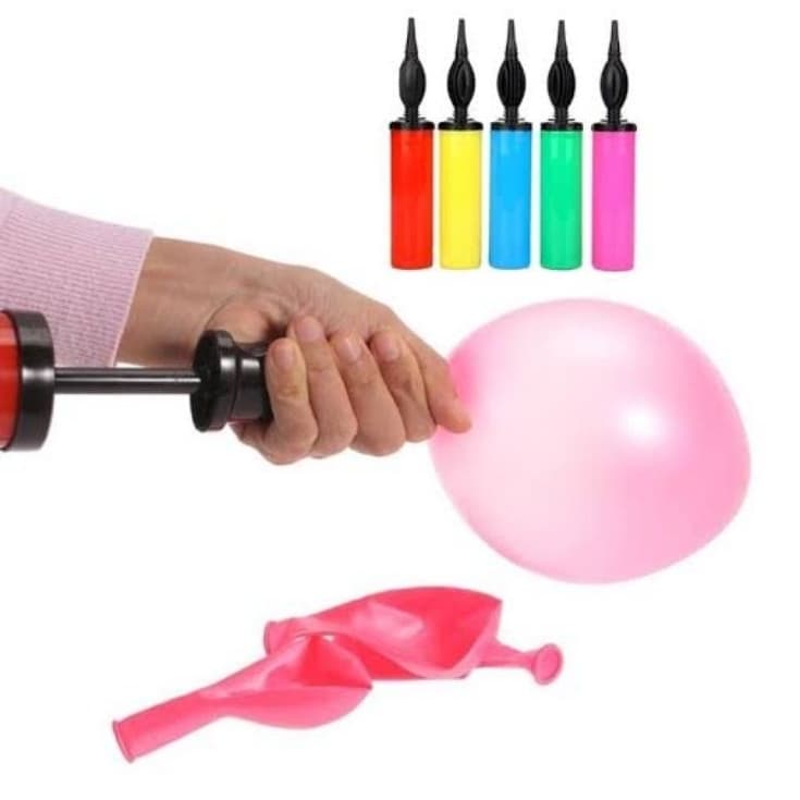 Bomba Inflador Manual de Balão Bexiga De Encher Balões e Bombinha de ar Cavalinho Upa Upa