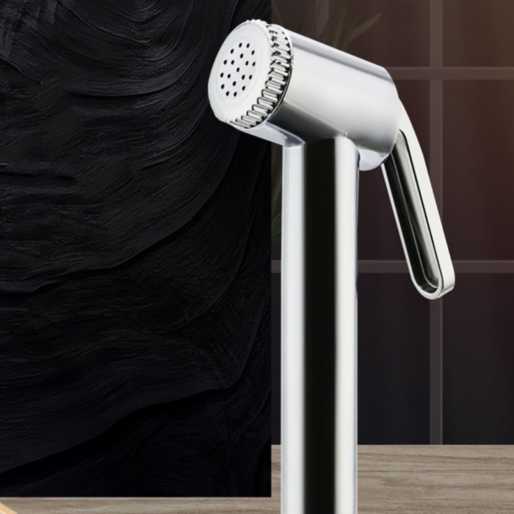 Chuveiro Sanitário Completo Luxo Metal Aço + ABS 1.3m Promoção Privada