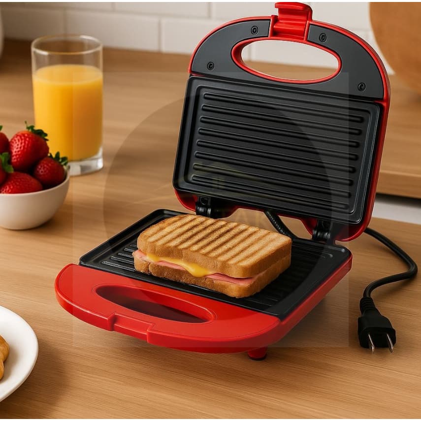 Sanduicheira Elétrica Colorido 800W – 127V ou 220V | Home land