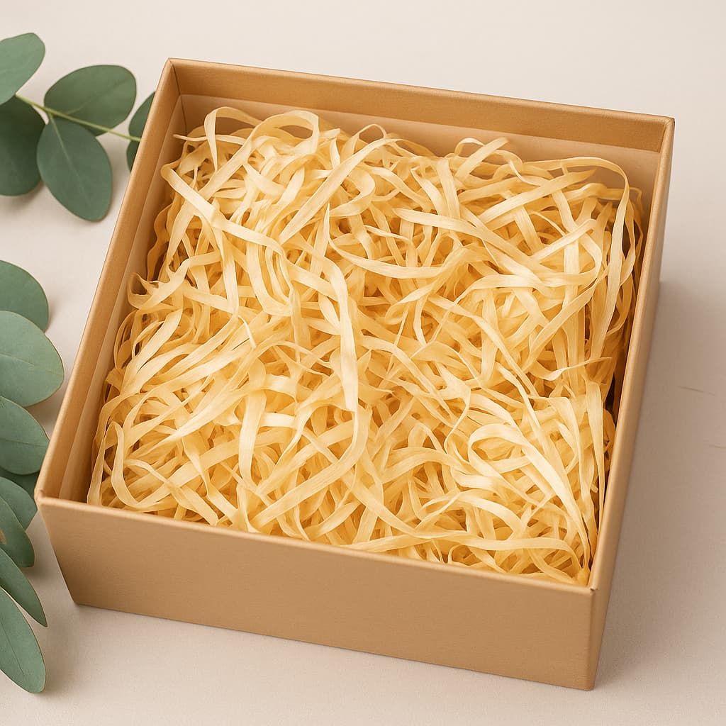 Palha Sintética Decorativa 50g Enchimento Decorativo Para Cestas e Embalagens