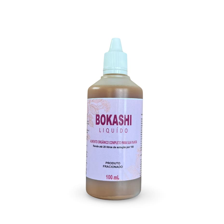 Adubo Fertilizante Orgânico Bokashi Líquido 100ml Rende 20 Litros