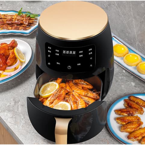 Fritadeira Sem Óleo Air Fryer  220V  4L 2400W  com Tela LCD e Controle Touch PRONTA ENTREGA