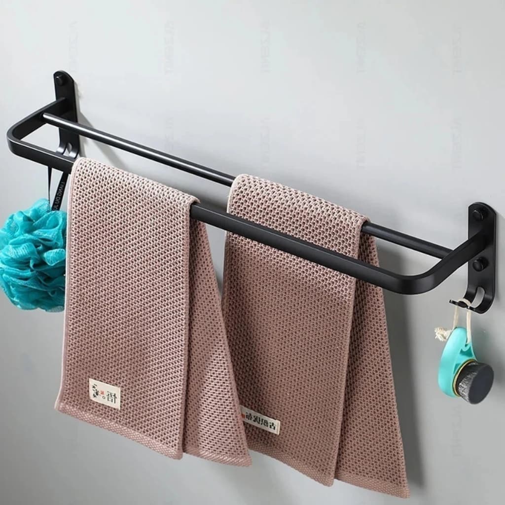 Suporte Banheiro Porta Toalha Toalheiro De Banho Facil Instalação Premium