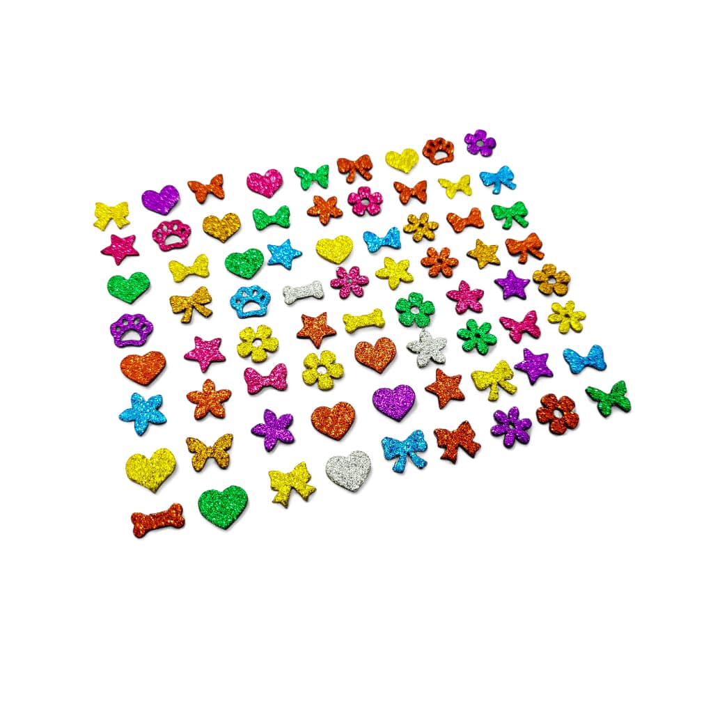 600 Adesivos Pet Coleção Mini Penteado Pet Shop Laço Banho E Tosa Aplique Cães e Gatos