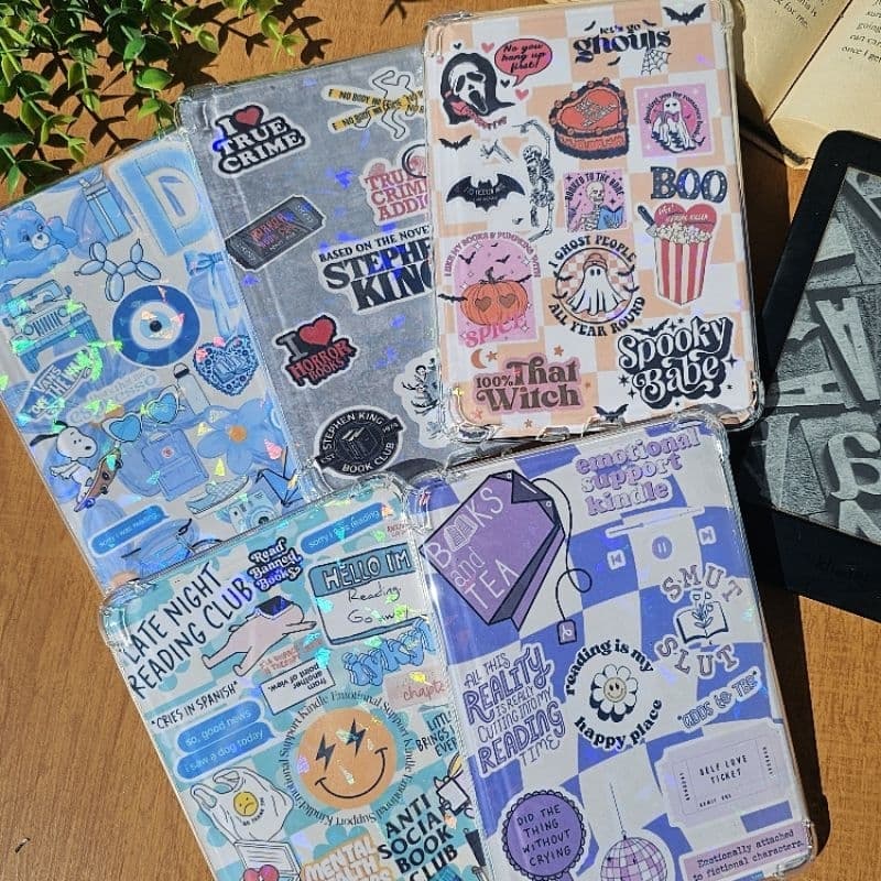 Kindle Insert Card Skin Holográfico Capa Transparente 11 geração 2022/2024 Paperwhite 10a geração Colorsoft