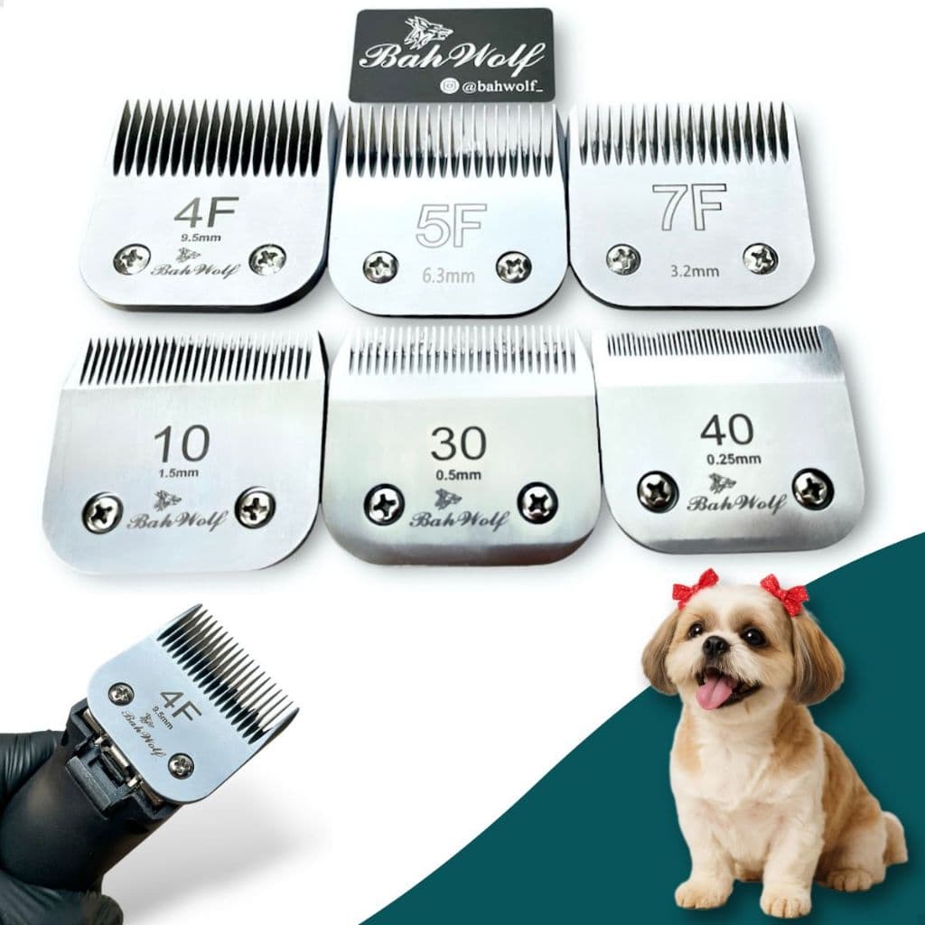 Lâmina 10 ou 30 ,ou 40 Bahwolf Banho E Tosa pet Compatível Andis Agc,Agc2 Oster A6 Km5 km10 7f 4f 5f