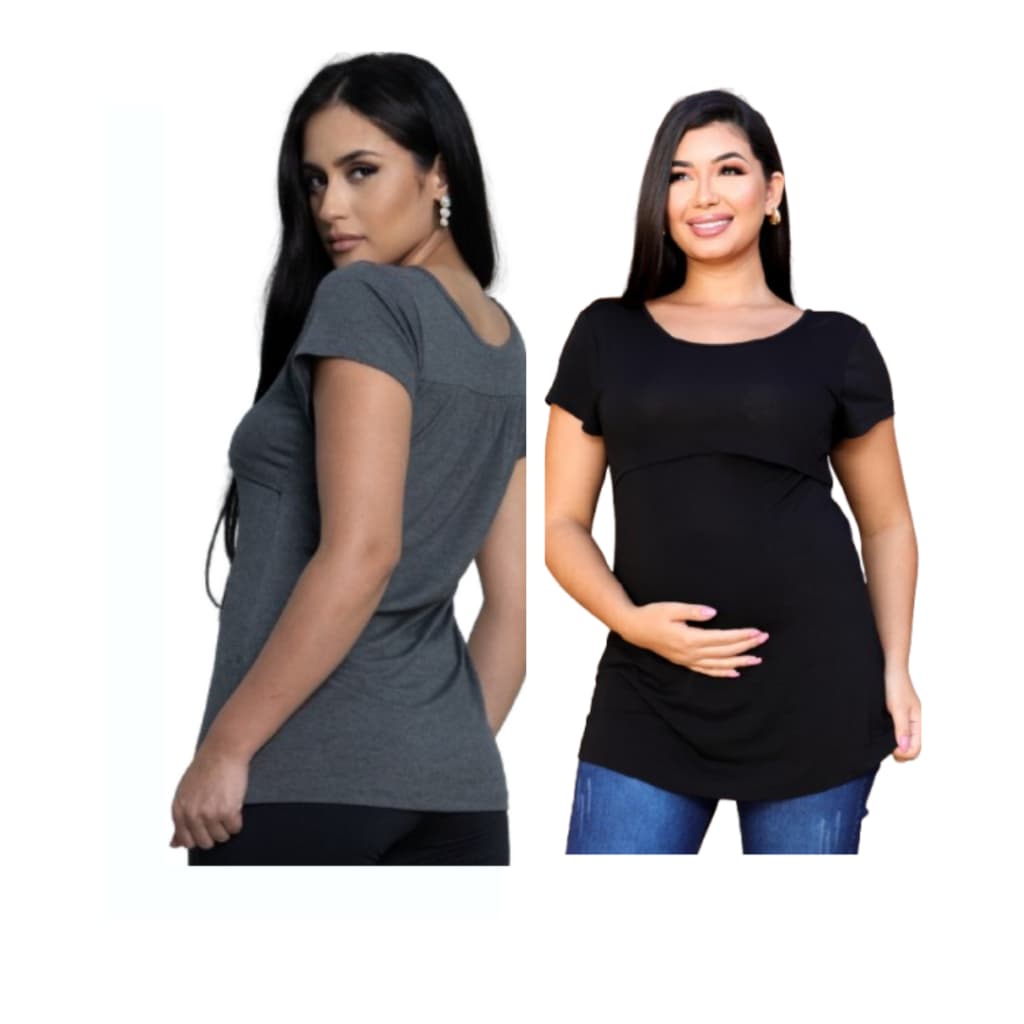 Kit 2 Batas Amamentação Viscolycra – Práticas e Super Confortáveis