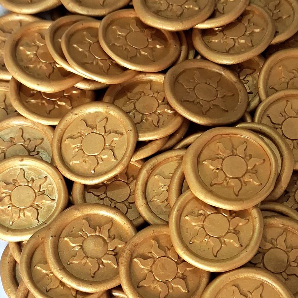 Lacre de Cera Convite de Casamento – Modelo Sol