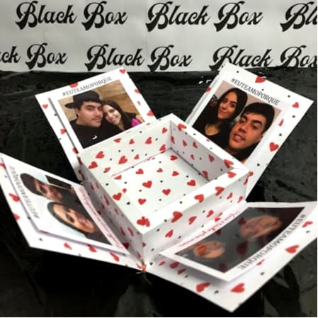 PRESENTE CAIXA EXPLOSÃO NAMORADO EU TE AMO PORQUE COM FOTOS INCLUSAS