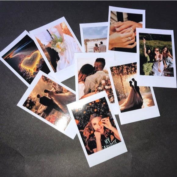 kit Mini foto personalizada com frase 10x7 - Retro Vintage Cabe Na Capinha do Celular