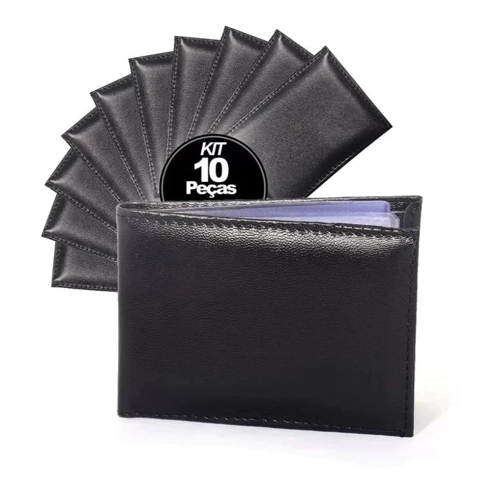 kit Carteira masculina Slin F Kit Com 10 Unidades
