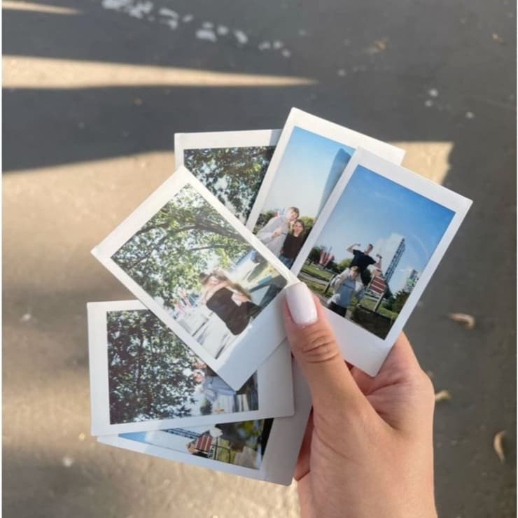 kit mini foto 5x7 Retro Vintage - cabe na capinha do celular