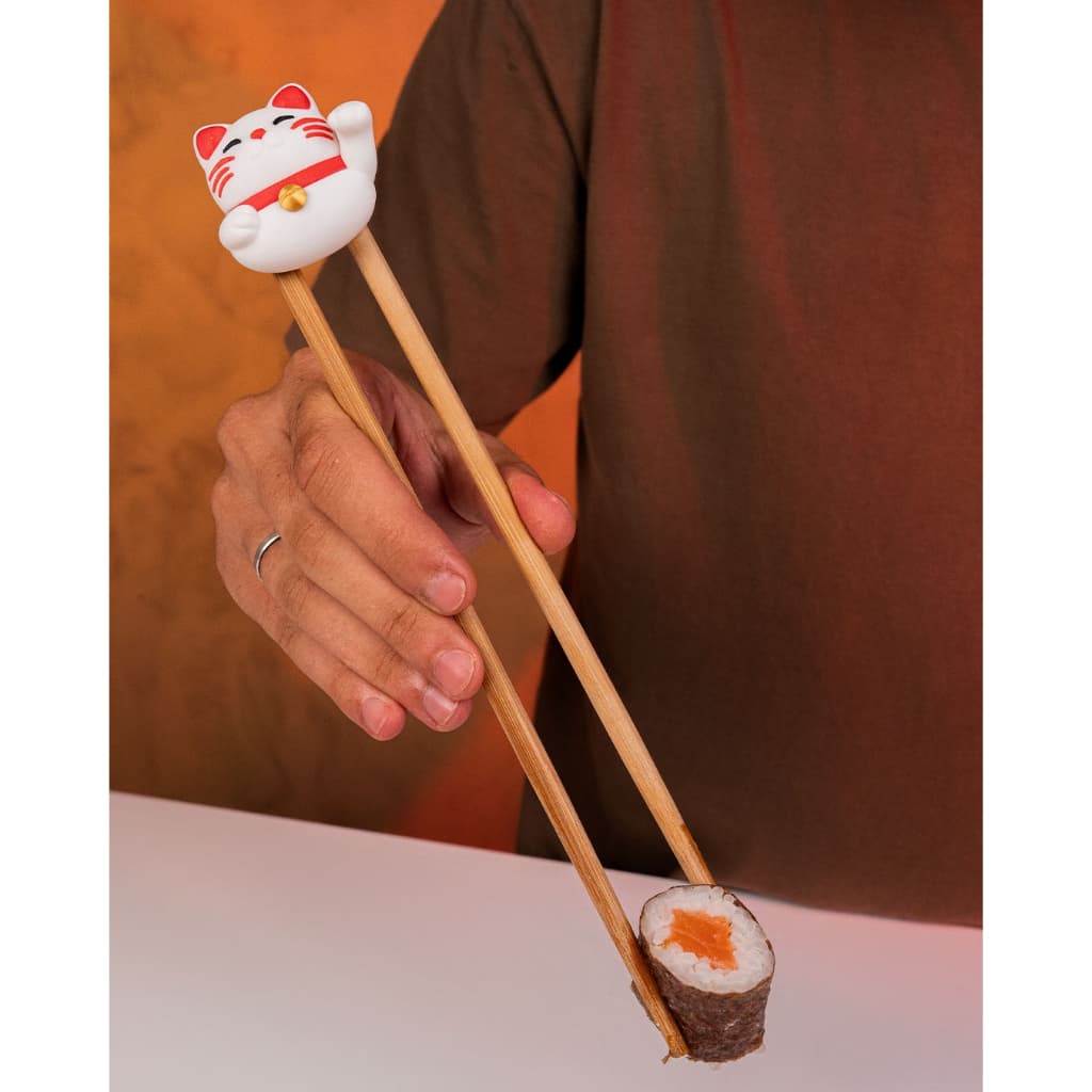 Gato da Sorte e da Fortuna Adaptador Suporte de Hashi, Infantil, adulto, action figure Gato Oriental