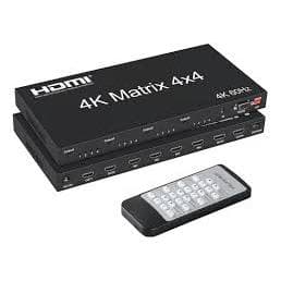 Matrix Hdmi 4k 4x4 Splitter Seletor 4k 4 Entradas 4 Saidas