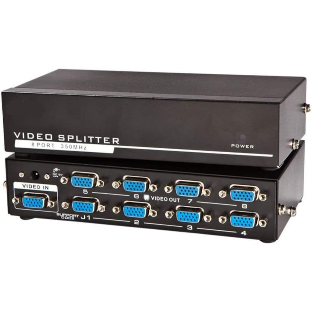 Distribuidor Splitter Vga 8 Portas 1x8 300 Mhz Full Hd 3d