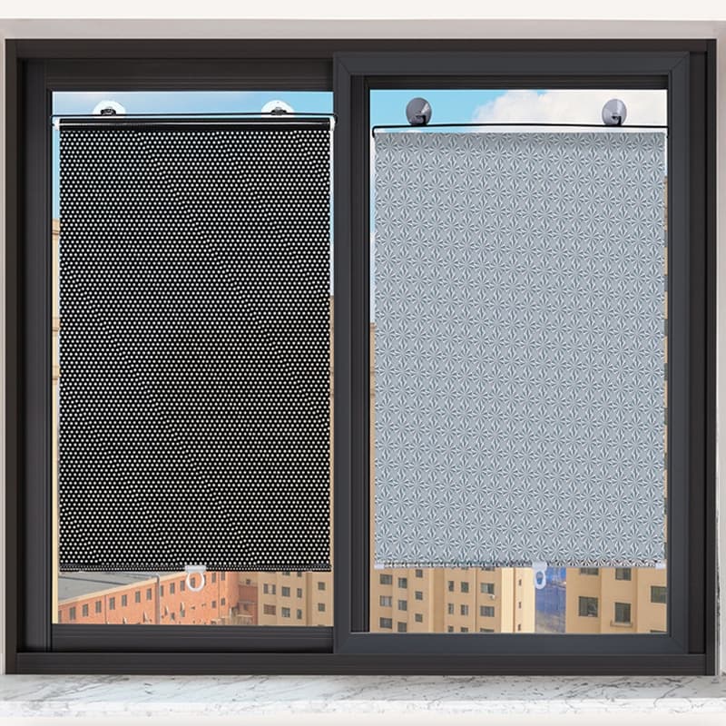 Cortina Persiana Com Ventosas Para Janela Sala De Estar Baixa Luminosidade