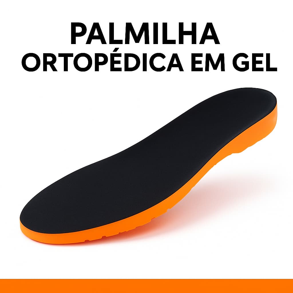 Palmilha de Gel Anatômica | 1 Par Ortopédico com Alta Absorção de Impacto