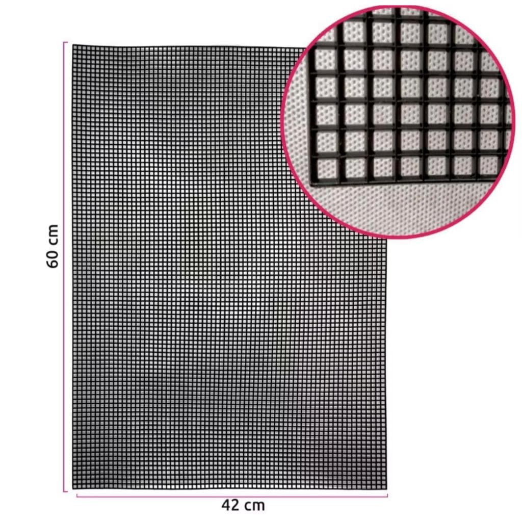 TELA PRETA ESTRUTURA PARA BOLSA DE CROCHÊ - MALHA CHENILLE PARA ARTESANATOS - 42X60 CM