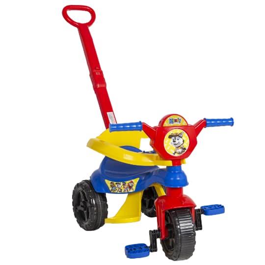 Motoca Completa 1 a 3 anos + Game Aplicativo 3D 🏍️ - Triciclo Haste Protetor Pedal e Apoio - Inmetro - QUEEN SHOP