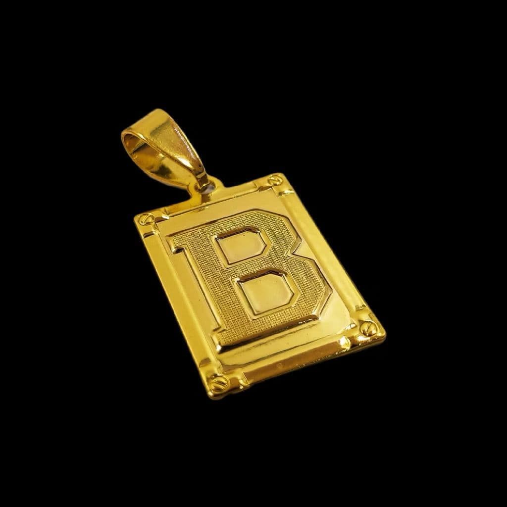 Pingente de Letra A ao Z Alta Qualidade Banhado a Ouro